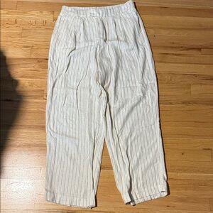 Target brand “a new day” Women's Cream Striped Linen Suit Pants